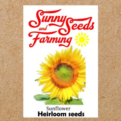 Sunflower Heirloom seed packets