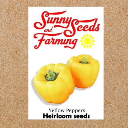 Yellow Pepper Heirloom seed packets
